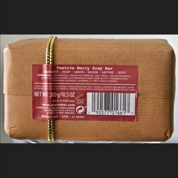 CASTELBEL PORTO FESTIVE BERRY CHRISTMAS SOAP BAR NEW - Picture 2 of 2